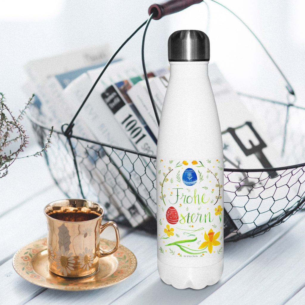 Thermosflasche Frohe Ostern Isolierflasche, Thermoflasche, Trinkflasche, Thermos, Edelstahl, Ostern, Osterhase, Ostergeschenke, Osternest, Osterdeko, Geschenke zu Ostern, Ostern Geschenk, Ostergeschenke Kinder, Ostern Kinder, Frohe Ostern, Ostergrüße, Osterblume, Osterei, bemalte Ostereier, Weidenkätzchen. Lettering