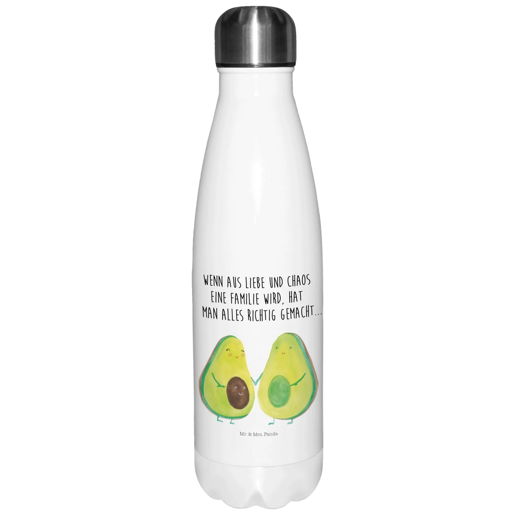 Thermosflasche Avocado Pärchen Isolierflasche, Thermoflasche, Trinkflasche, Thermos, Edelstahl, Avocado, Veggie, Vegan, Gesund, Avocuddle, Liebe, Schwangerschaft, Familie, Babyshower, Babyparty, Hochzeit, Kinder, Avocados, Geburt