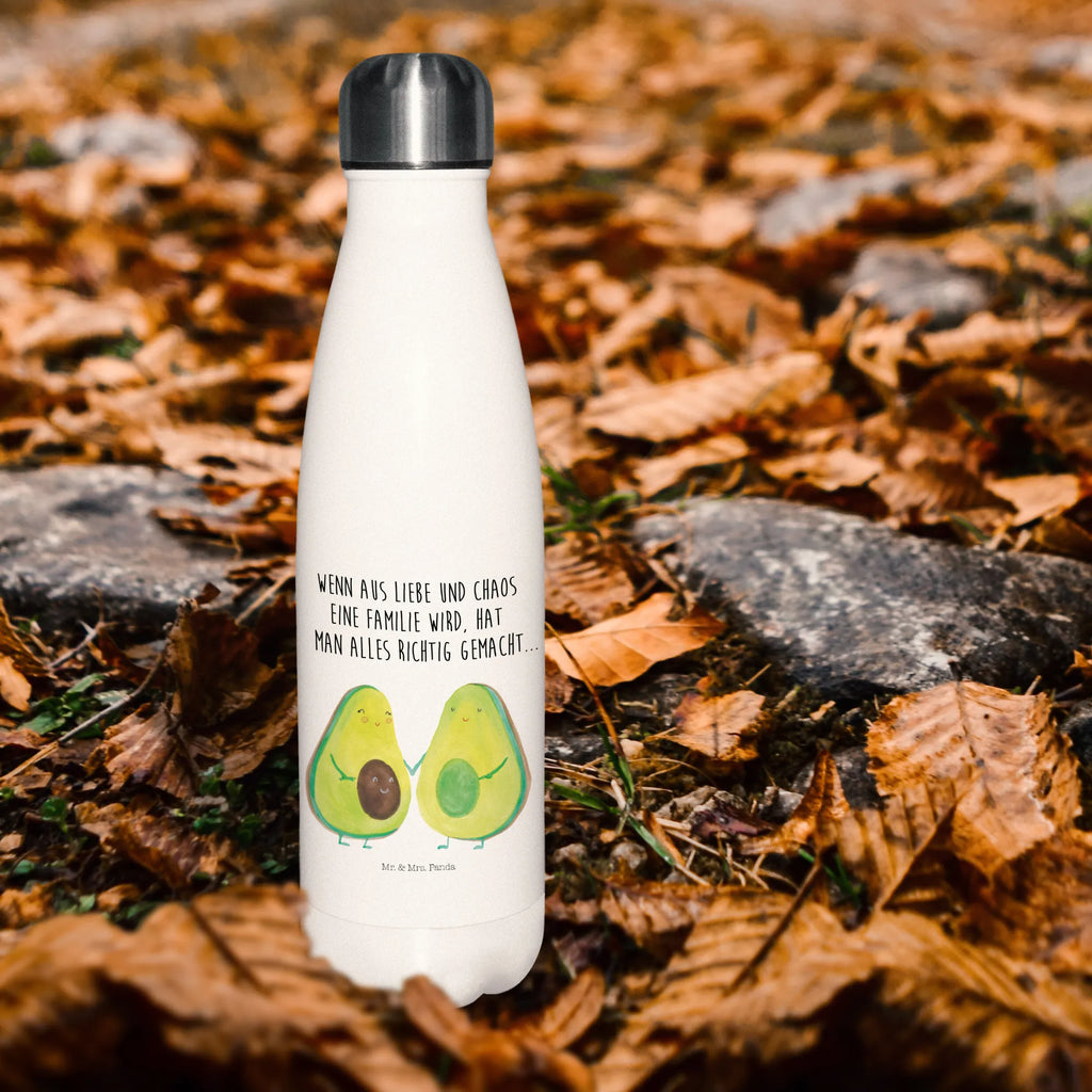 Thermosflasche Avocado Pärchen Isolierflasche, Thermoflasche, Trinkflasche, Thermos, Edelstahl, Avocado, Veggie, Vegan, Gesund, Avocuddle, Liebe, Schwangerschaft, Familie, Babyshower, Babyparty, Hochzeit, Kinder, Avocados, Geburt