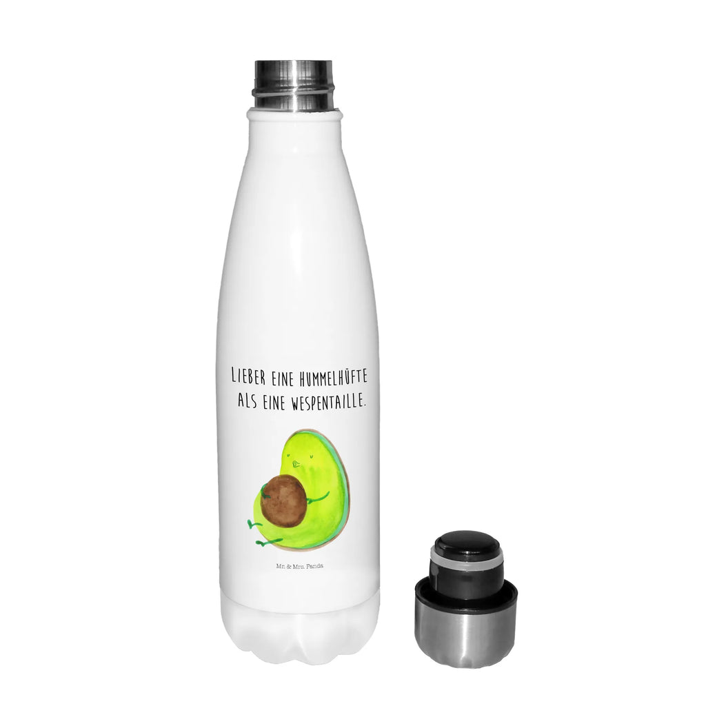 Thermosflasche Avocado pfeift Isolierflasche, Thermoflasche, Trinkflasche, Thermos, Edelstahl, Avocado, Veggie, Vegan, Gesund, Diät, Abnehmen, Ernährung, dick sein