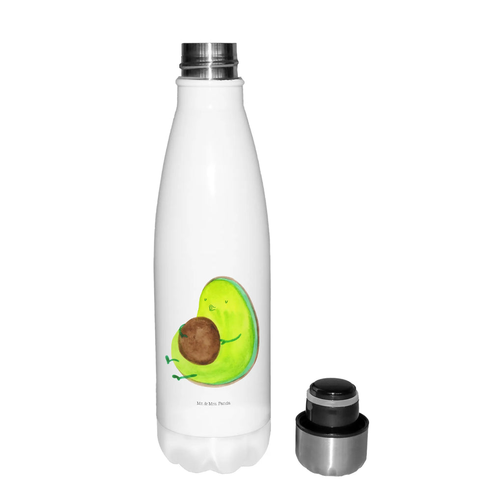 Thermosflasche Avocado pfeift Isolierflasche, Thermoflasche, Trinkflasche, Thermos, Edelstahl, Avocado, Veggie, Vegan, Gesund, Diät, Abnehmen, Ernährung, dick sein