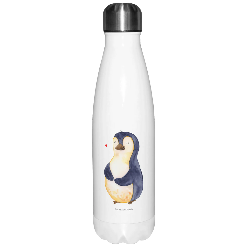 Thermosflasche Pinguin Diät Isolierflasche, Thermoflasche, Trinkflasche, Thermos, Edelstahl, Pinguin, Pinguine, Diät, Abnehmen, Abspecken, Gewicht, Motivation, Selbstliebe, Körperliebe, Selbstrespekt