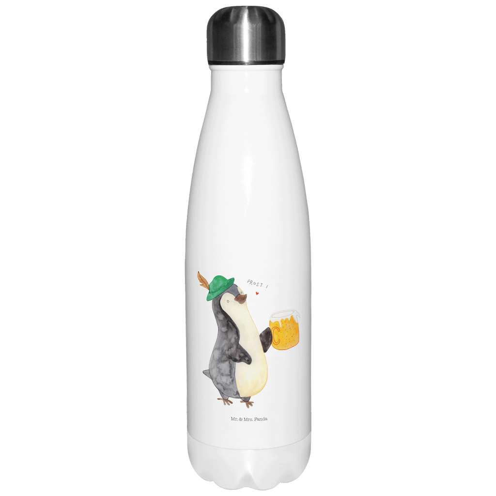 Thermosflasche Pinguin Bier Isolierflasche, Thermoflasche, Trinkflasche, Thermos, Edelstahl, Pinguin, Pinguine, Bier, Oktoberfest