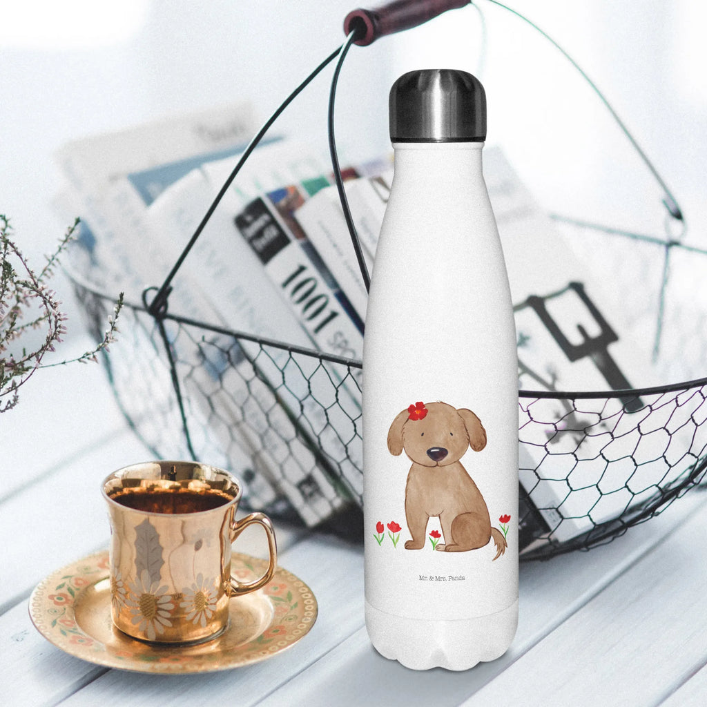 Thermosflasche Hund Hundedame Isolierflasche, Thermoflasche, Trinkflasche, Thermos, Edelstahl, Hund, Hundemotiv, Haustier, Hunderasse, Tierliebhaber, Hundebesitzer, Sprüche, Hunde, Hundeliebe, Hundeglück, Liebe, Frauchen