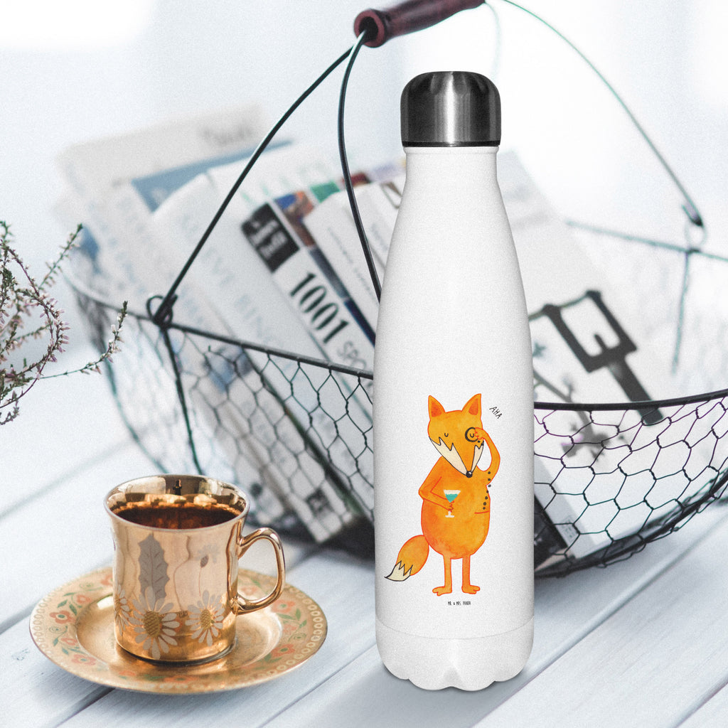 Thermosflasche Fuchs Lord Isolierflasche, Thermoflasche, Trinkflasche, Thermos, Edelstahl, Fuchs, Füchse, tröstende Worte, Spruch lustig, Liebeskummer Geschenk, Motivation Spruch, Problemlösung