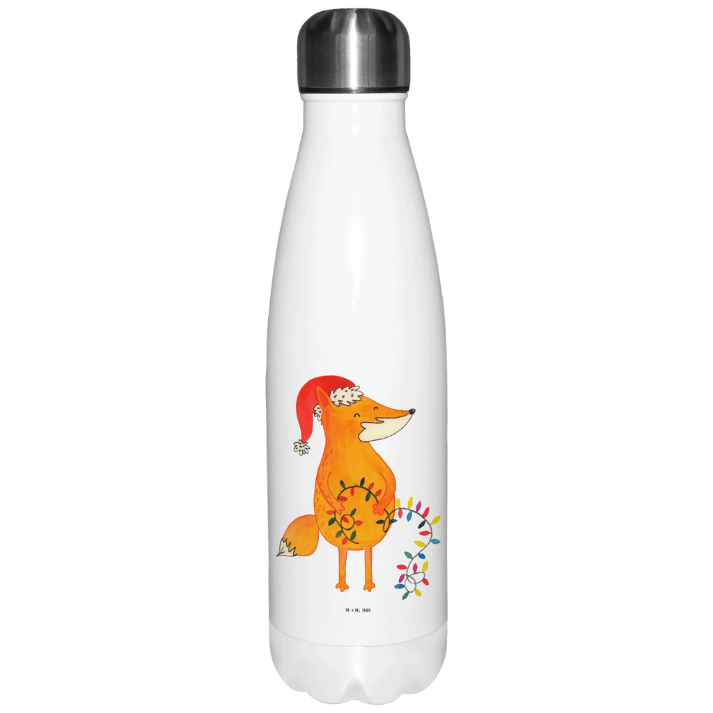 Thermosflasche Fuchs Weihnachten Isolierflasche, Thermoflasche, Trinkflasche, Thermos, Edelstahl, Winter, Weihnachten, Weihnachtsdeko, Nikolaus, Advent, Heiligabend, Wintermotiv, Fuchs, Füchse, Spruch schön, Geschenk Weihnachten, Weihnachtsmann, Weihnachtszeit