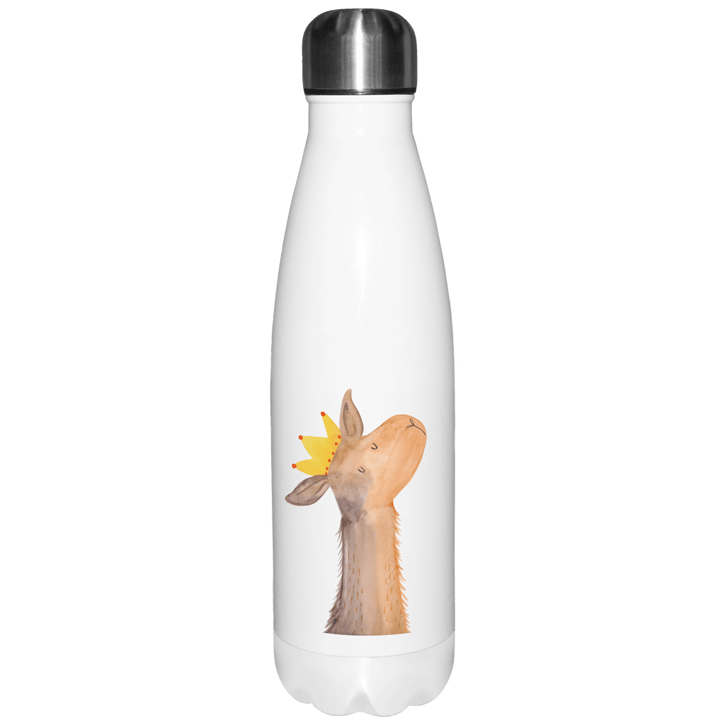 Thermosflasche Lamakopf König Isolierflasche, Thermoflasche, Trinkflasche, Thermos, Edelstahl, Lama, Alpaka, Lamas, König, Königin, Freundin, Mama, Papa, Büro Kollege, Kollegin, Chef, Vorgesetzter, Abi, Abitur