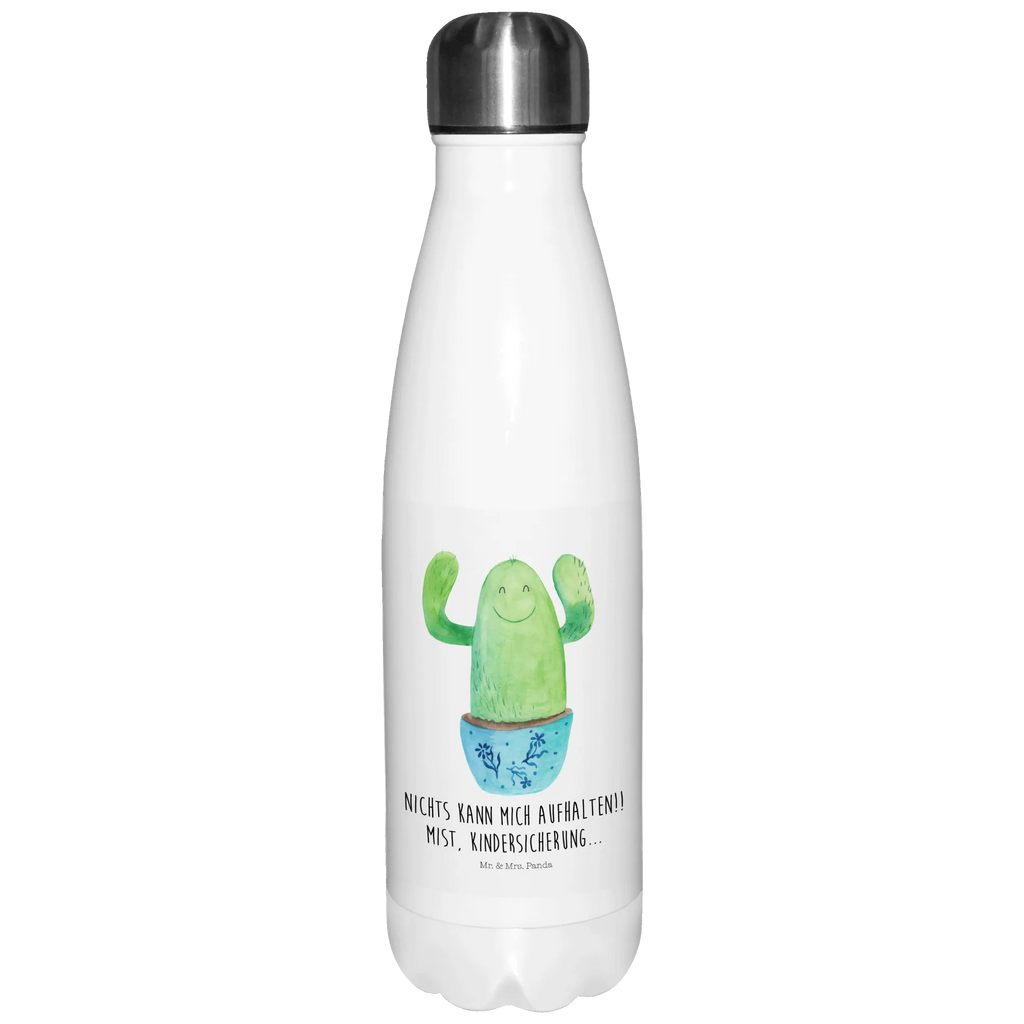 Thermosflasche Kaktus Happy Isolierflasche, Thermoflasche, Trinkflasche, Thermos, Edelstahl, Kaktus, Kakteen, Motivation, Spruch, lustig, Kindersicherung, Neustart, Büro, Büroalltag, Kollege, Kollegin, Freundin, Mutter, Familie, Ausbildung