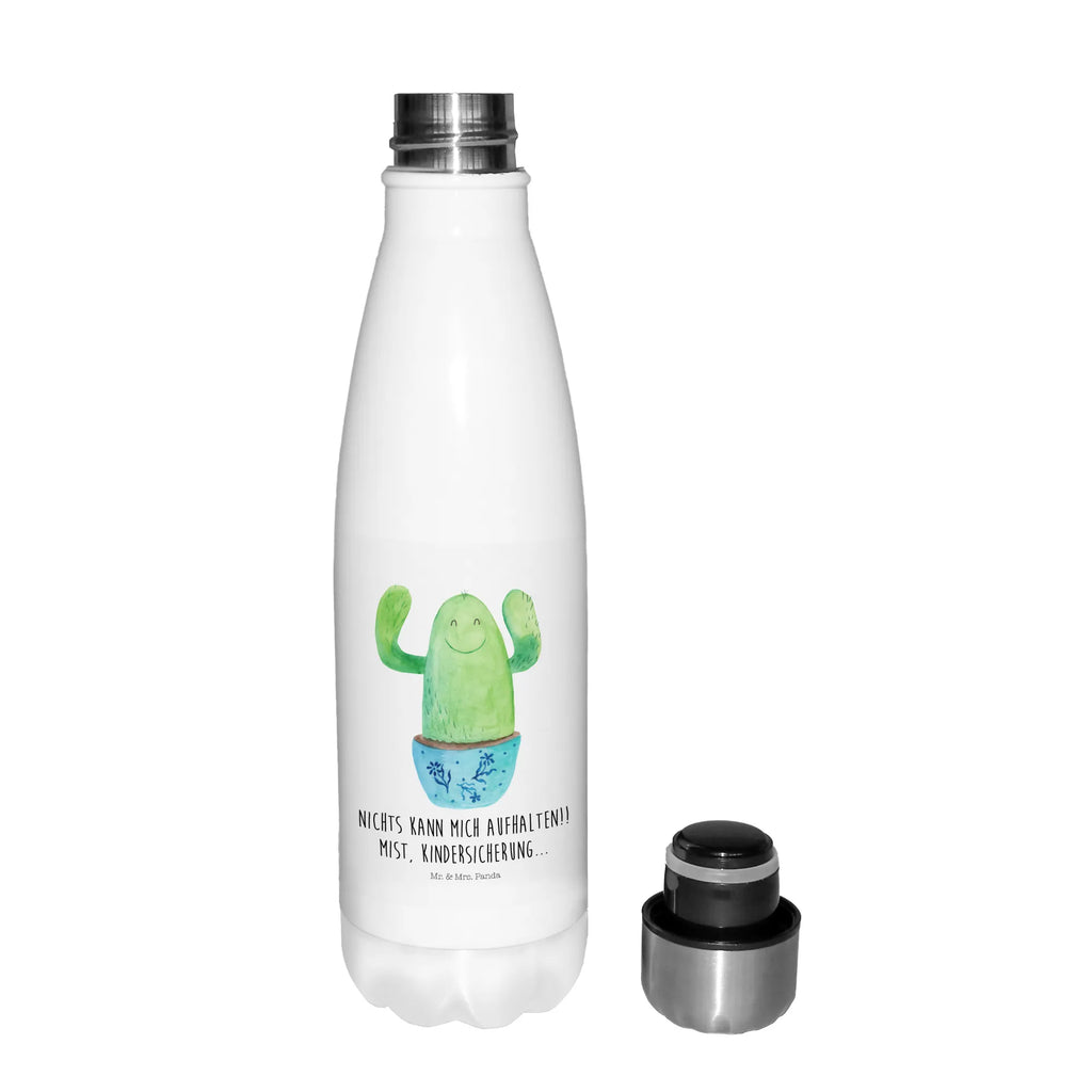 Thermosflasche Kaktus Happy Isolierflasche, Thermoflasche, Trinkflasche, Thermos, Edelstahl, Kaktus, Kakteen, Motivation, Spruch, lustig, Kindersicherung, Neustart, Büro, Büroalltag, Kollege, Kollegin, Freundin, Mutter, Familie, Ausbildung