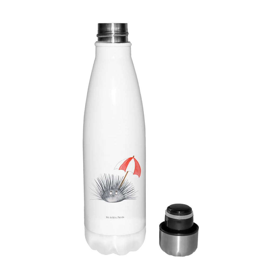 Thermosflasche Seeigel Isolierflasche, Thermoflasche, Trinkflasche, Thermos, Edelstahl, Meerestiere, Meer, Urlaub, Seeigel, Achtsamkeit, Selbstakzeptanz, Selbstliebe, Hier und Jetzt, Leben, Lebe