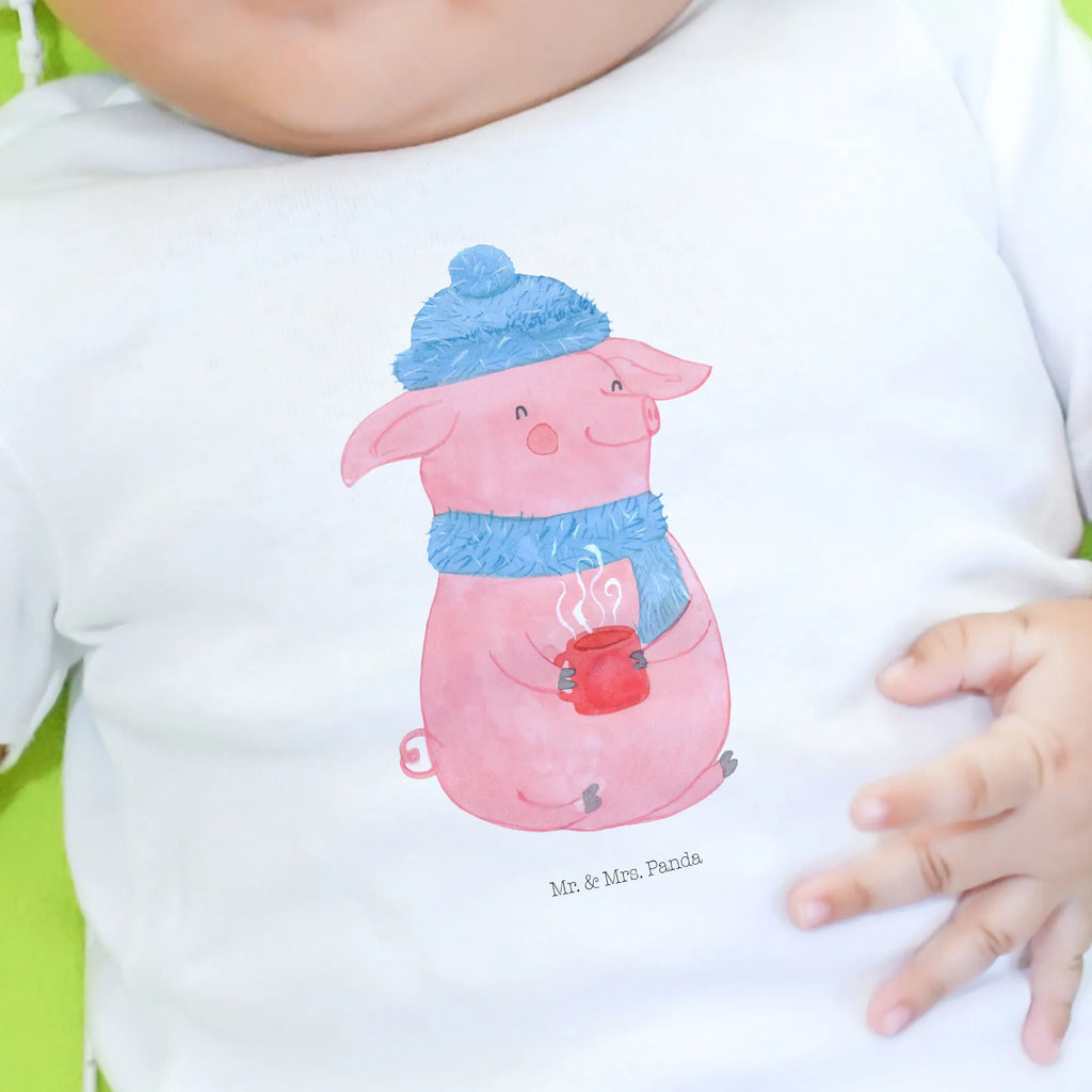 Organic Baby Shirt Schwein Glühwein Baby T-Shirt, Jungen Baby T-Shirt, Mädchen Baby T-Shirt, Shirt, Winter, Weihnachten, Weihnachtsdeko, Nikolaus, Advent, Heiligabend, Wintermotiv, Glühschwein, Glühwein, Weihnachtsmarkt, Punsch