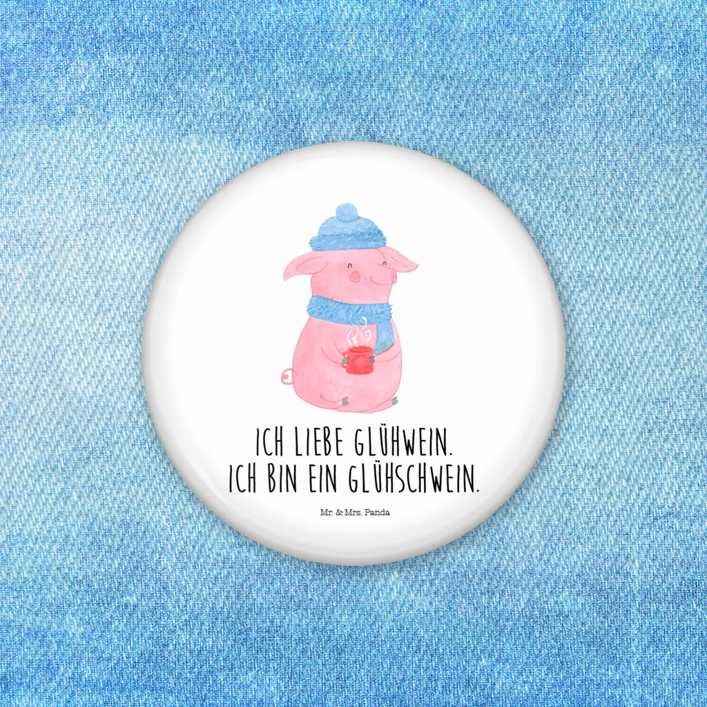 Button Glühschwein 50mm Button, Button, Pin, Anstecknadel, Winter, Weihnachten, Weihnachtsdeko, Nikolaus, Advent, Heiligabend, Wintermotiv, Glühschwein, Glühwein, Weihnachtsmarkt, Punsch