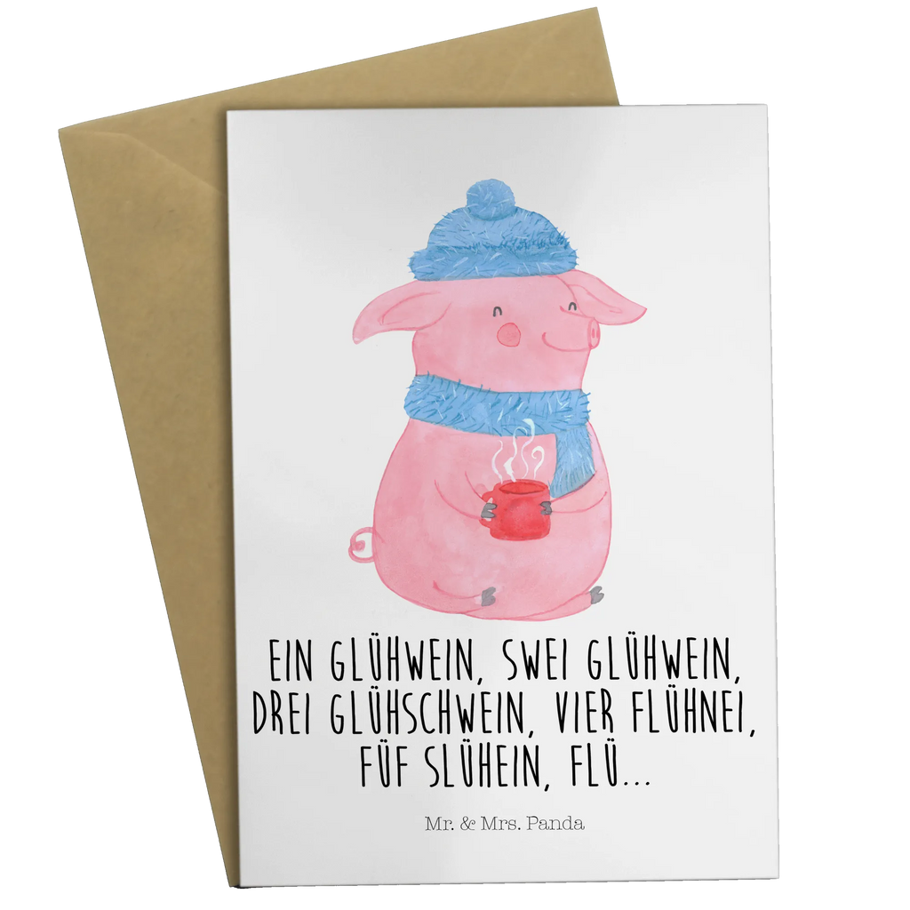 Grußkarte Lallelndes Glühschwein Grußkarte, Klappkarte, Einladungskarte, Glückwunschkarte, Hochzeitskarte, Geburtstagskarte, Karte, Ansichtskarten, Winter, Weihnachten, Weihnachtsdeko, Nikolaus, Advent, Heiligabend, Wintermotiv, Glühwein, Betrunken, Weihnachtsmarkt, Spruch