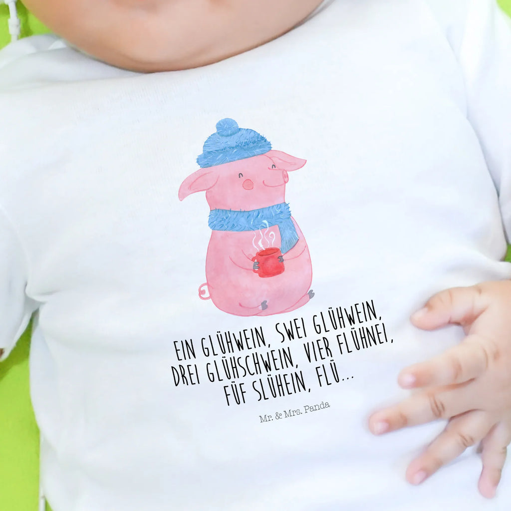 Organic Baby Shirt Schweinchen Glühwein Baby T-Shirt, Jungen Baby T-Shirt, Mädchen Baby T-Shirt, Shirt, Winter, Weihnachten, Weihnachtsdeko, Nikolaus, Advent, Heiligabend, Wintermotiv, Glühwein, Betrunken, Weihnachtsmarkt, Spruch