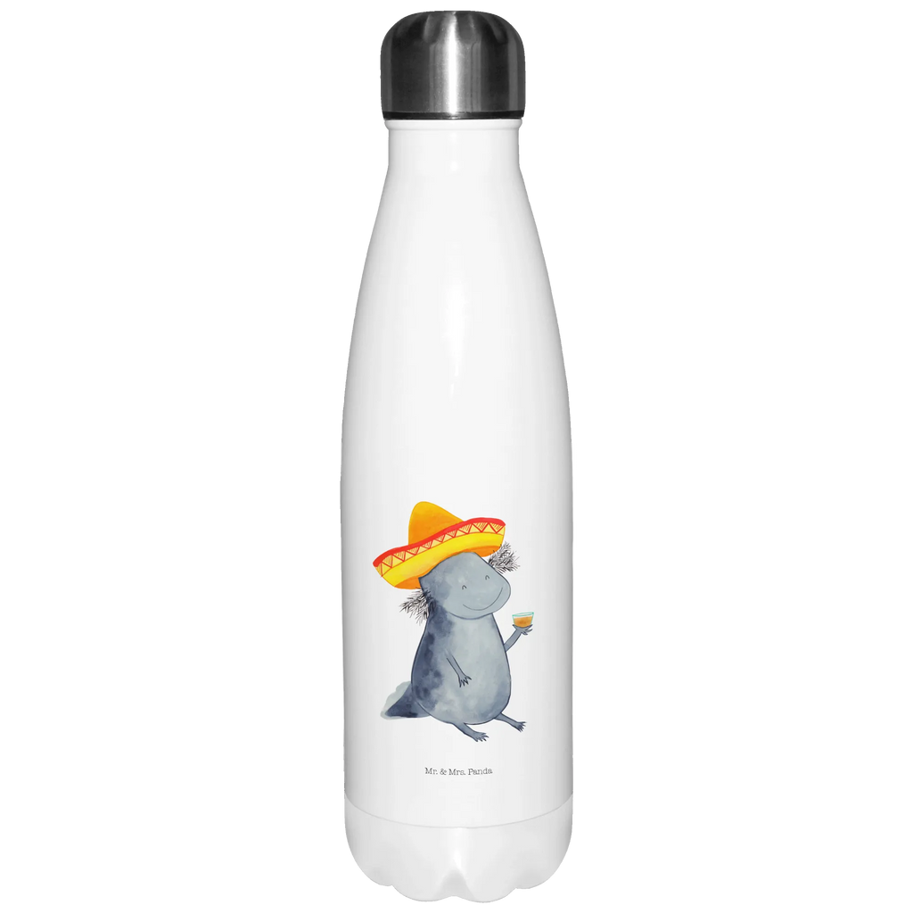 Thermosflasche Axolotl Tequila Isolierflasche, Thermoflasche, Trinkflasche, Thermos, Edelstahl, Axolotl, Molch, Mexico, Mexiko, Sombrero, Zitrone, Tequila, Motivation, Spruch, Schwanzlurch, Lurch, Lurche, Axolot, Feuerdrache, Feuersalamander