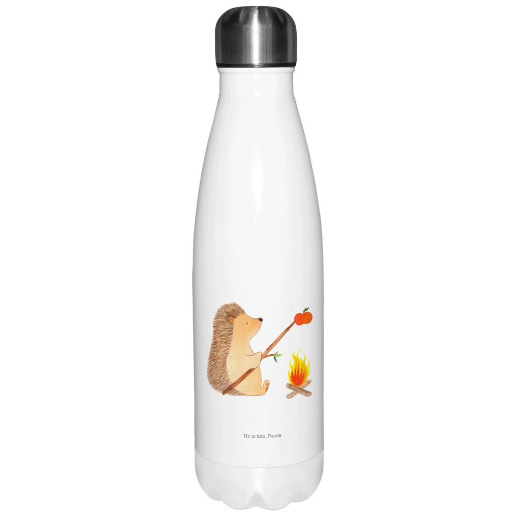 Thermosflasche Igel grillt Isolierflasche, Thermoflasche, Trinkflasche, Thermos, Edelstahl, Tiermotive, Gute Laune, lustige Sprüche, Tiere, Igel, Grillen, Ziele, Motivation, arbeitslos, Sinn des Lebens, Spruch