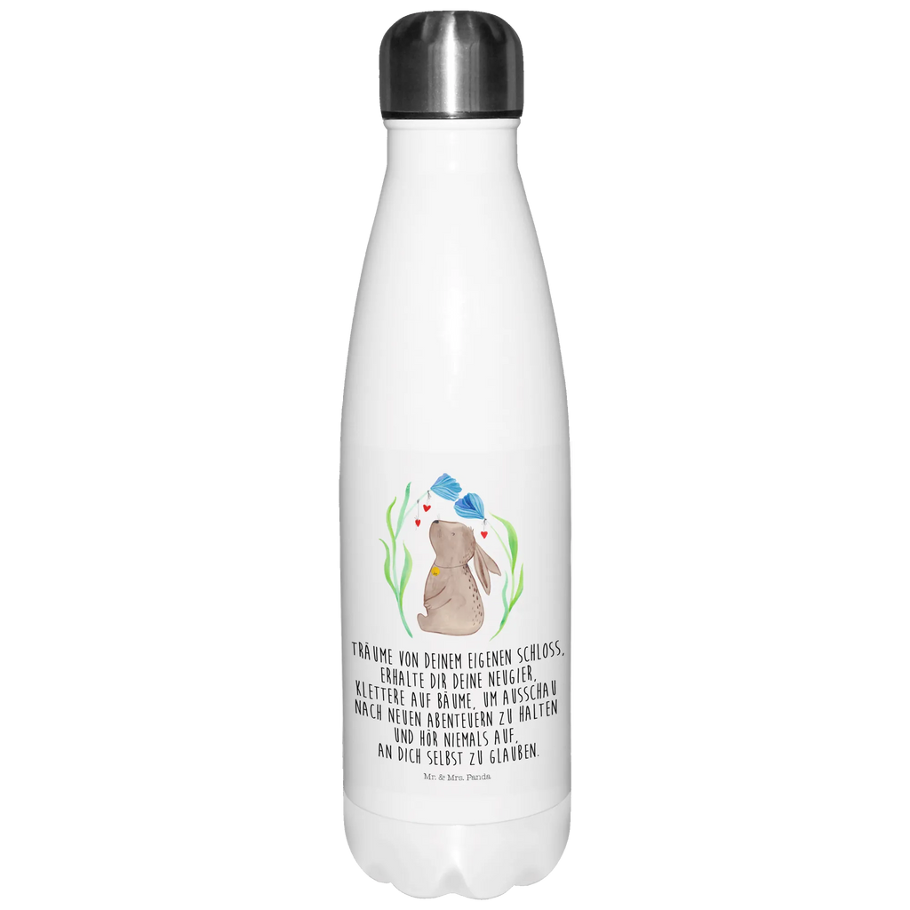 Thermosflasche Hase Blume Isolierflasche, Thermoflasche, Trinkflasche, Thermos, Edelstahl, Ostern, Osterhase, Ostergeschenke, Osternest, Osterdeko, Geschenke zu Ostern, Ostern Geschenk, Ostergeschenke Kinder, Ostern Kinder, Hase, Kaninchen, Kind, Taufe, Taufgeschenk, Geburt, Schwangerschaft, erstes Kind, Kindergeburtstag, Geburtstag, Hoffnung, Träume