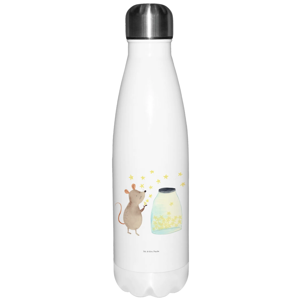 Thermosflasche Maus Sterne Isolierflasche, Thermoflasche, Trinkflasche, Thermos, Edelstahl, Tiermotive, Gute Laune, lustige Sprüche, Tiere, Maus, Sterne, Wunsch, Kind, Taufe, Taufgeschenk, Geburt, Schwangerschaft, erstes Kind, Kindergeburtstag, Geburtstag, Hoffnung, Träume