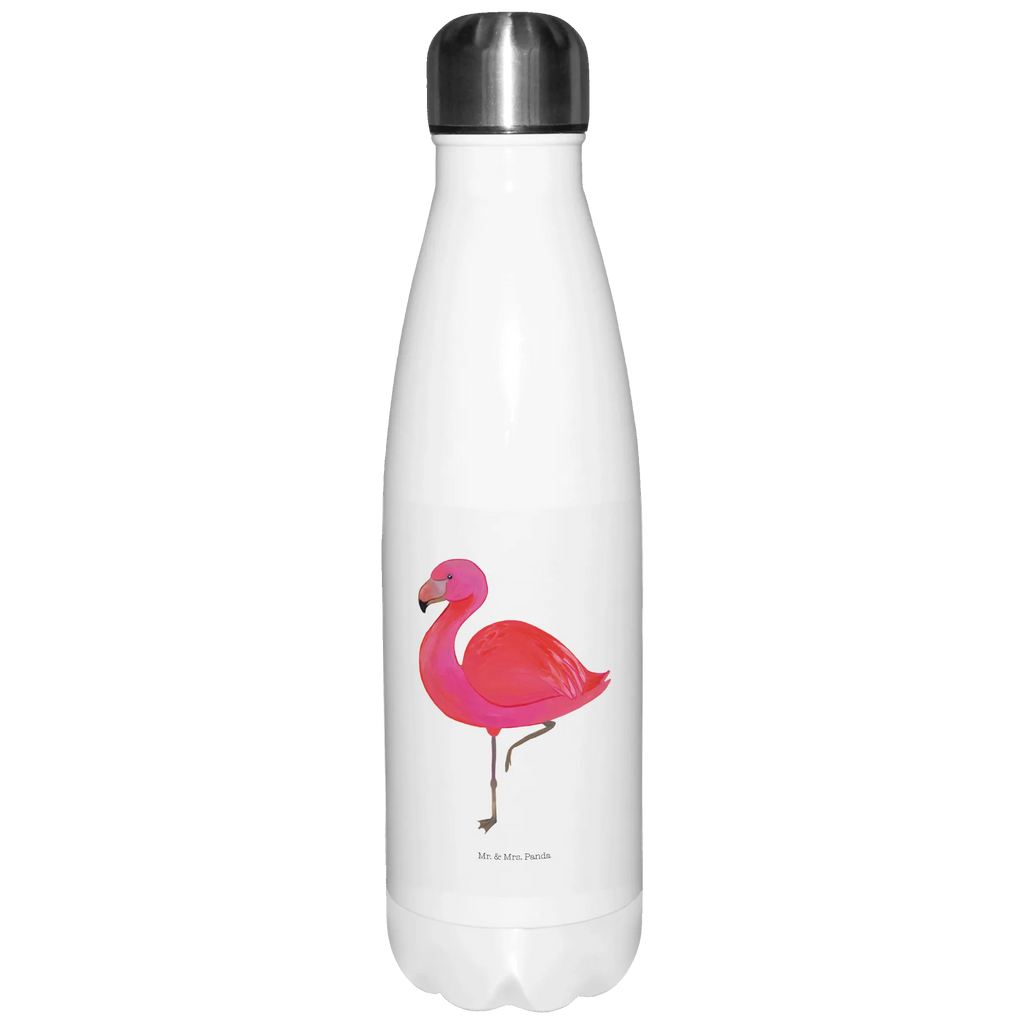 Thermosflasche Flamingo classic Isolierflasche, Thermoflasche, Trinkflasche, Thermos, Edelstahl, Flamingo, Einzigartig, Selbstliebe, Stolz, ich, für mich, Spruch, Freundin, Freundinnen, Außenseiter, Sohn, Tochter, Geschwister