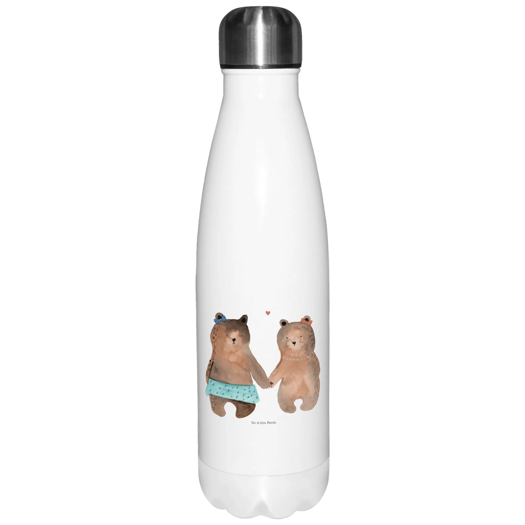 Thermosflasche Bär Freundin Isolierflasche, Thermoflasche, Trinkflasche, Thermos, Edelstahl, Bär, Teddy, Teddybär, Bär Freundin Beste Freund Liebe Liebesbeweis Verliebt Kumpel Kumpeliene