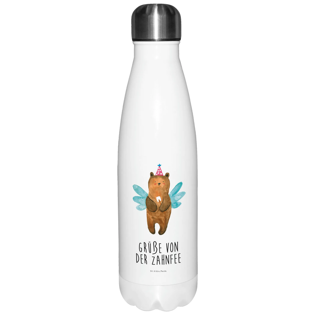 Thermosflasche Zahnfee Bär Isolierflasche, Thermoflasche, Trinkflasche, Thermos, Edelstahl, Bär, Teddy, Teddybär, Zahnfee, Fee, Milchzahn, Erster Zahn