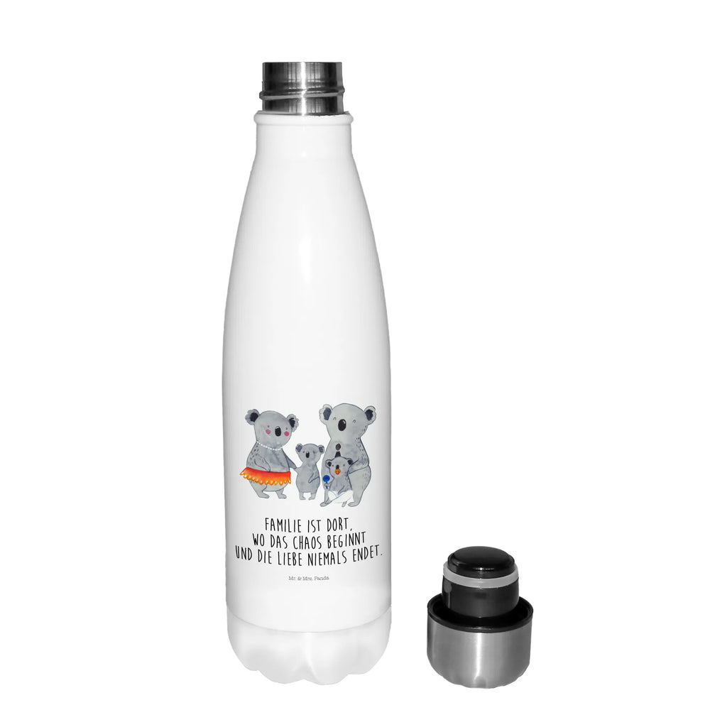 Thermosflasche Koala Familie Isolierflasche, Thermoflasche, Trinkflasche, Thermos, Edelstahl, Familie, Vatertag, Muttertag, Bruder, Schwester, Mama, Papa, Oma, Opa, Koala, Koalas, Family, Kinder, Geschwister, Familienleben