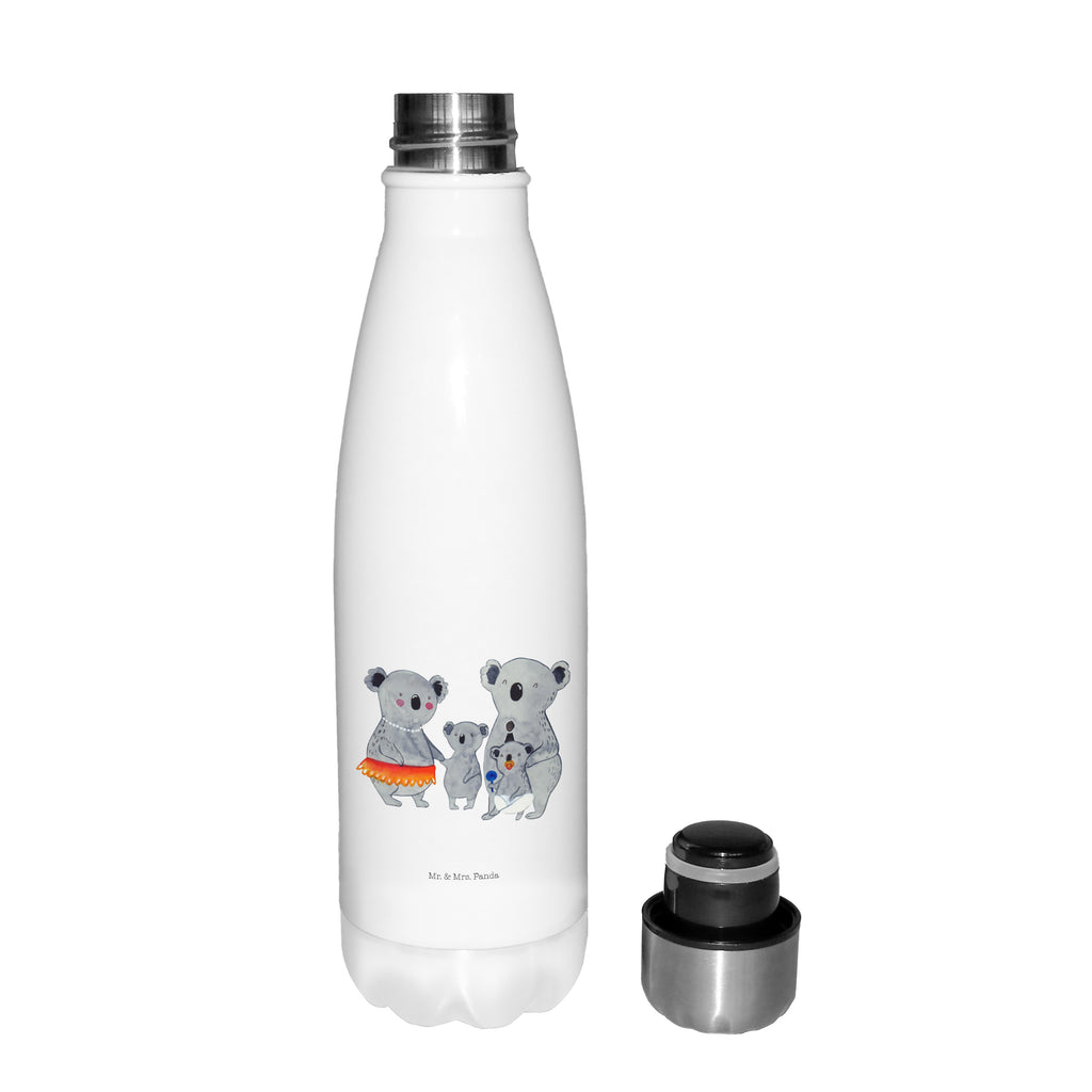 Thermosflasche Koala Familie Isolierflasche, Thermoflasche, Trinkflasche, Thermos, Edelstahl, Familie, Vatertag, Muttertag, Bruder, Schwester, Mama, Papa, Oma, Opa, Koala, Koalas, Family, Kinder, Geschwister, Familienleben