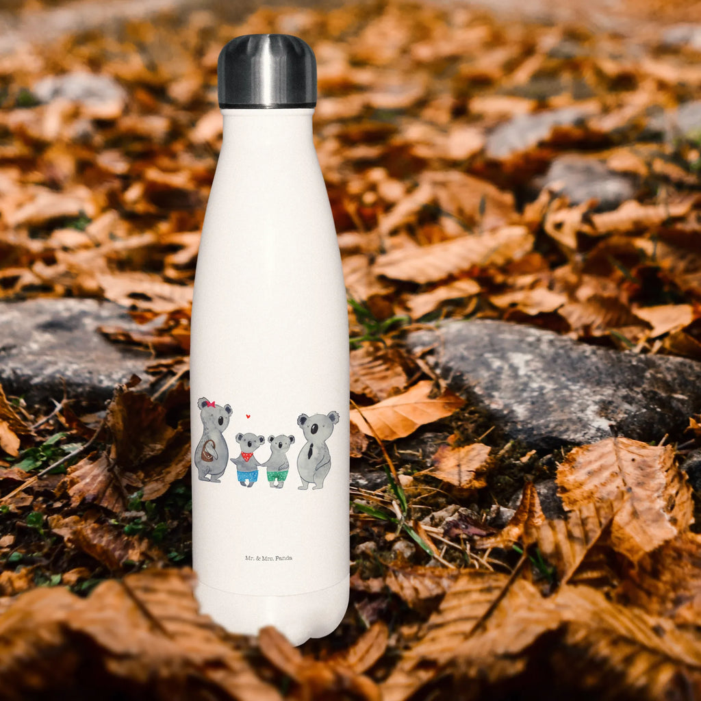 Thermosflasche Koala Familie zwei Isolierflasche, Thermoflasche, Trinkflasche, Thermos, Edelstahl, Familie, Vatertag, Muttertag, Bruder, Schwester, Mama, Papa, Oma, Opa, Koala, Koalabär, beste Familie, Familienzeit, Familienleben, Koalafamilie, Lieblingsfamilie