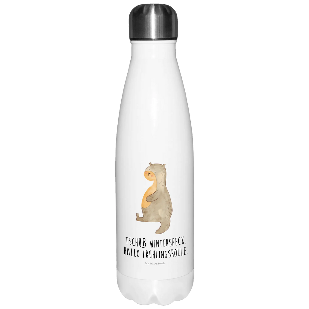 Thermosflasche Otter Bauch Isolierflasche, Thermoflasche, Trinkflasche, Thermos, Edelstahl, Otter, Fischotter, Seeotter, Otter Seeotter See Otter