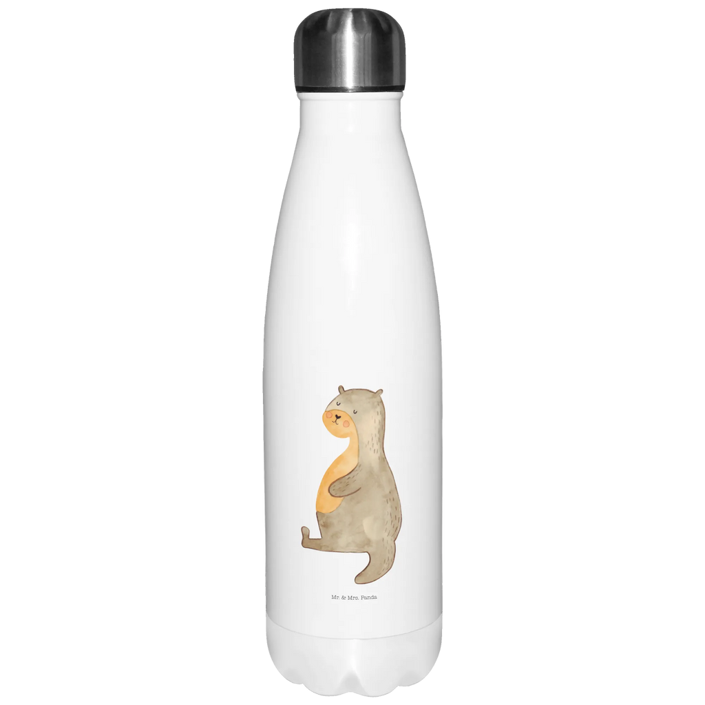 Thermosflasche Otter Bauch Isolierflasche, Thermoflasche, Trinkflasche, Thermos, Edelstahl, Otter, Fischotter, Seeotter, Otter Seeotter See Otter