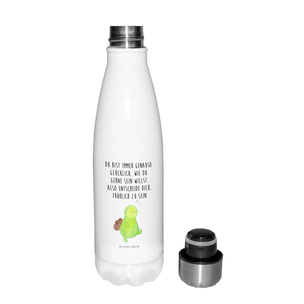 Thermosflasche Schildkröte pfeift Isolierflasche, Thermoflasche, Trinkflasche, Thermos, Edelstahl, Schildkröte, Schildi, Schildkröten, fröhlich, Glück, Motivation, Lebensfreude, Depression, Trennung, Neuanfang