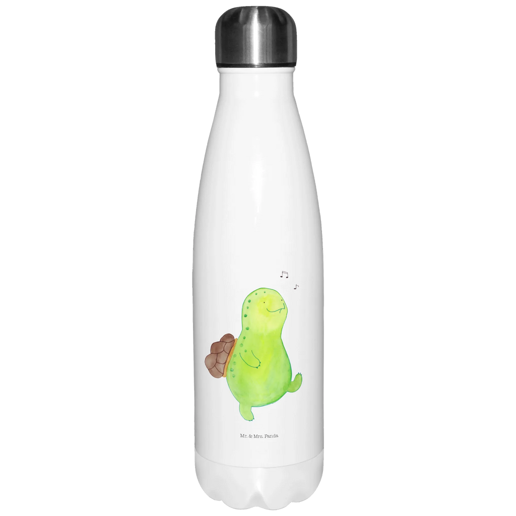 Thermosflasche Schildkröte pfeift Isolierflasche, Thermoflasche, Trinkflasche, Thermos, Edelstahl, Schildkröte, Schildi, Schildkröten, fröhlich, Glück, Motivation, Lebensfreude, Depression, Trennung, Neuanfang