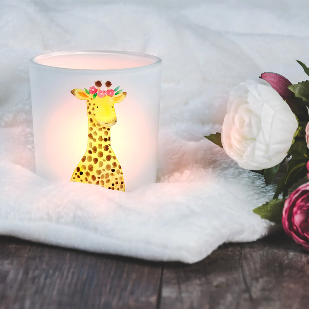 Windlicht Giraffe Blumenkranz Windlicht Glas, Teelichtglas, Teelichthalter, Teelichter, Kerzenglas, Windlicht Kerze, Kerzenlicht, Glas Windlicht, Windlicht Zur Hochzeit, Windlicht Deko, Windlicht Hochzeit, Teelichtgläser, Windlicht Dekorieren, Afrika, Wildtiere, Giraffe, Blumenkranz, Abenteurer, Selbstliebe, Freundin