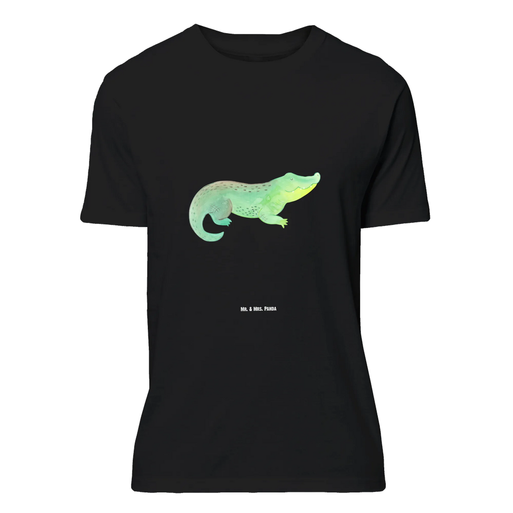 T-Shirt Standard Krokodil T-Shirt, Shirt, Tshirt, Lustiges T-Shirt, T-Shirt mit Spruch, Party, Junggesellenabschied, Jubiläum, Geburstag, Herrn, Damen, Männer, Frauen, Schlafshirt, Nachthemd, Sprüche, Meerestiere, Meer, Urlaub, Krokodil, Krokodile, verrückt sein, spontan sein, Abenteuerlust, Reiselust, Freundin, beste Freundin, Lieblingsmensch