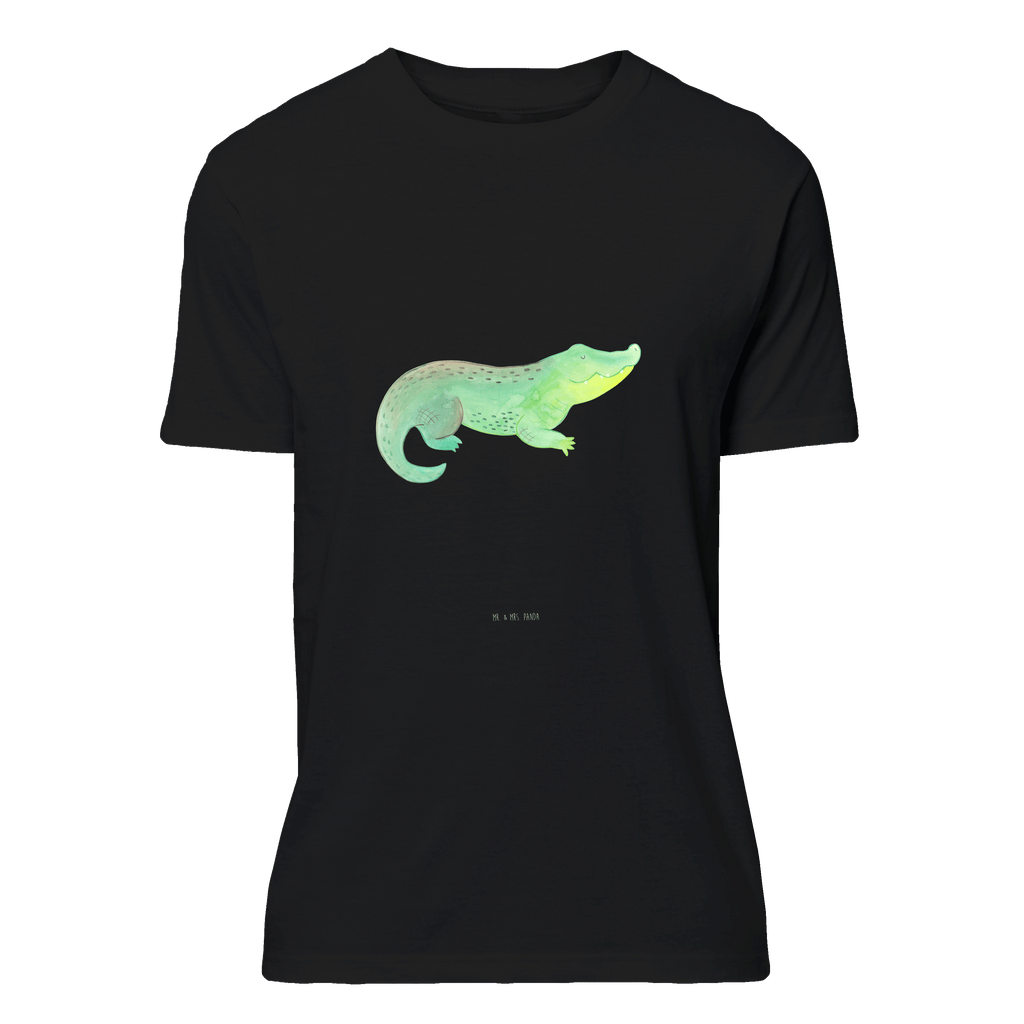 T-Shirt Standard Krokodil T-Shirt, Shirt, Tshirt, Lustiges T-Shirt, T-Shirt mit Spruch, Party, Junggesellenabschied, Jubiläum, Geburstag, Herrn, Damen, Männer, Frauen, Schlafshirt, Nachthemd, Sprüche, Meerestiere, Meer, Urlaub, Krokodil, Krokodile, verrückt sein, spontan sein, Abenteuerlust, Reiselust, Freundin, beste Freundin, Lieblingsmensch