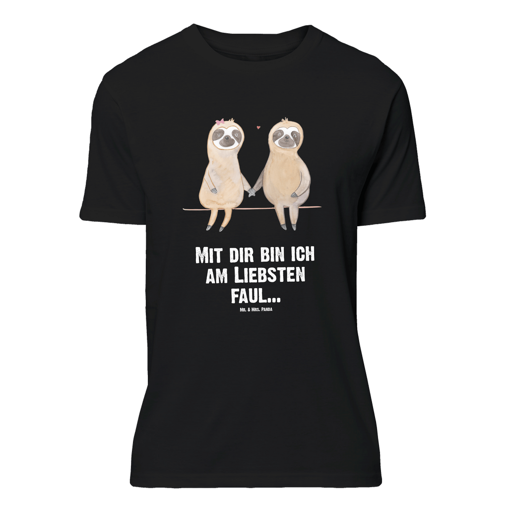 T-Shirt Standard Faultier Pärchen T-Shirt, Shirt, Tshirt, Lustiges T-Shirt, T-Shirt mit Spruch, Party, Junggesellenabschied, Jubiläum, Geburstag, Herrn, Damen, Männer, Frauen, Schlafshirt, Nachthemd, Sprüche, Faultier, Faultier Geschenk, Faultier Deko, Faultiere, faul, Lieblingstier, Liebe, Liebespaar, Faultierliebe, Faultierpärchen, verliebt, verlobt, gemeinsam, relaxen, Pärchen, Beziehung, Langsamkeit