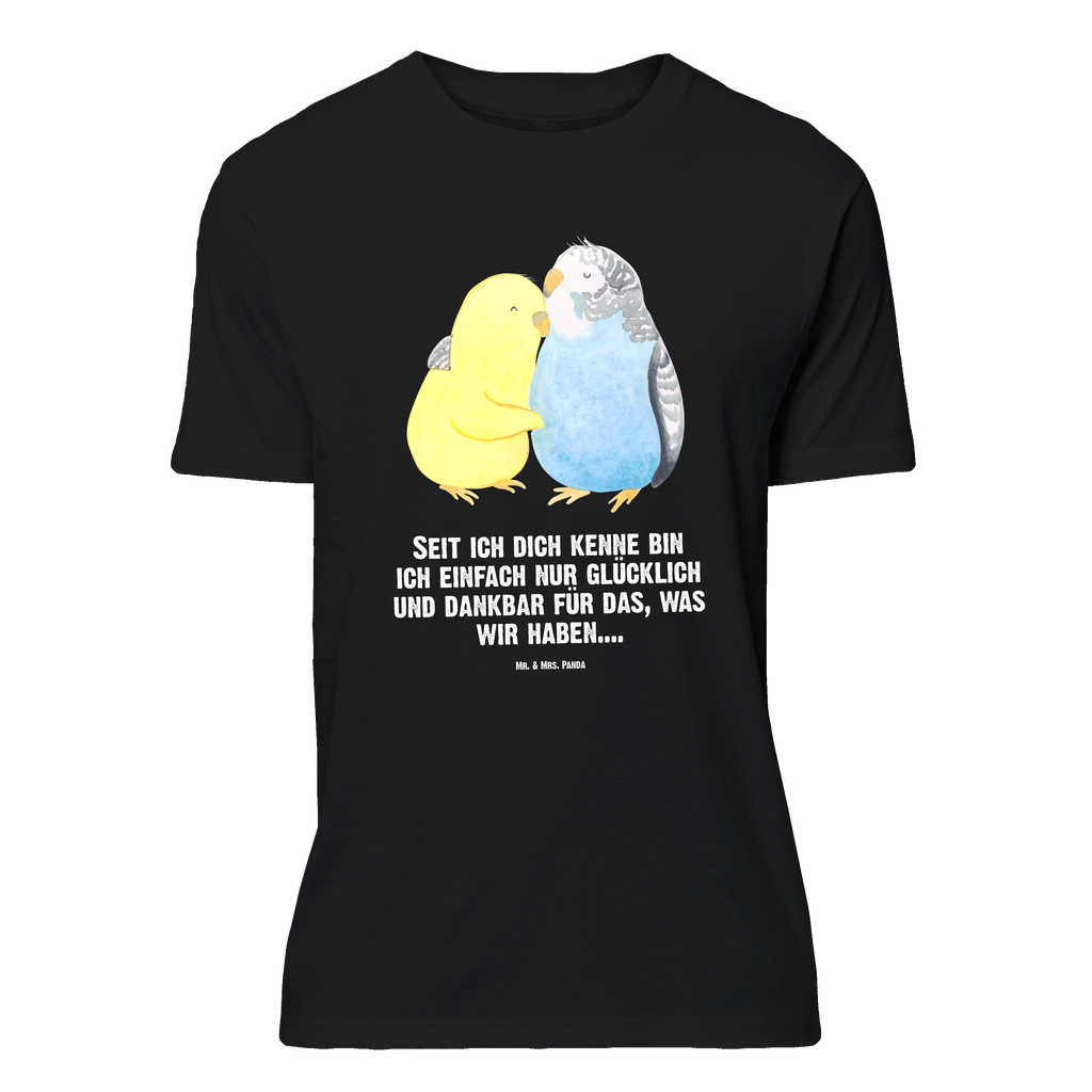 T-Shirt Standard Wellensittich Liebe T-Shirt, Shirt, Tshirt, Lustiges T-Shirt, T-Shirt mit Spruch, Party, Junggesellenabschied, Jubiläum, Geburstag, Herrn, Damen, Männer, Frauen, Schlafshirt, Nachthemd, Sprüche, Liebe, Partner, Freund, Freundin, Ehemann, Ehefrau, Heiraten, Verlobung, Heiratsantrag, Liebesgeschenk, Jahrestag, Hocheitstag, Vögel, Wellensittich, Nähe, Kuscheln, Vertrauen