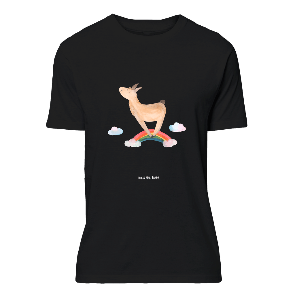 T-Shirt Standard Lama Regenbogen T-Shirt, Shirt, Tshirt, Lustiges T-Shirt, T-Shirt mit Spruch, Party, Junggesellenabschied, Jubiläum, Geburstag, Herrn, Damen, Männer, Frauen, Schlafshirt, Nachthemd, Sprüche, Lama, Alpaka, Lamas, Regenbogen, Haters gonna hate, Haters, Selbstständig, Außenseiter, Schule, Abi, Hobby, Wolkenland, Freiheit