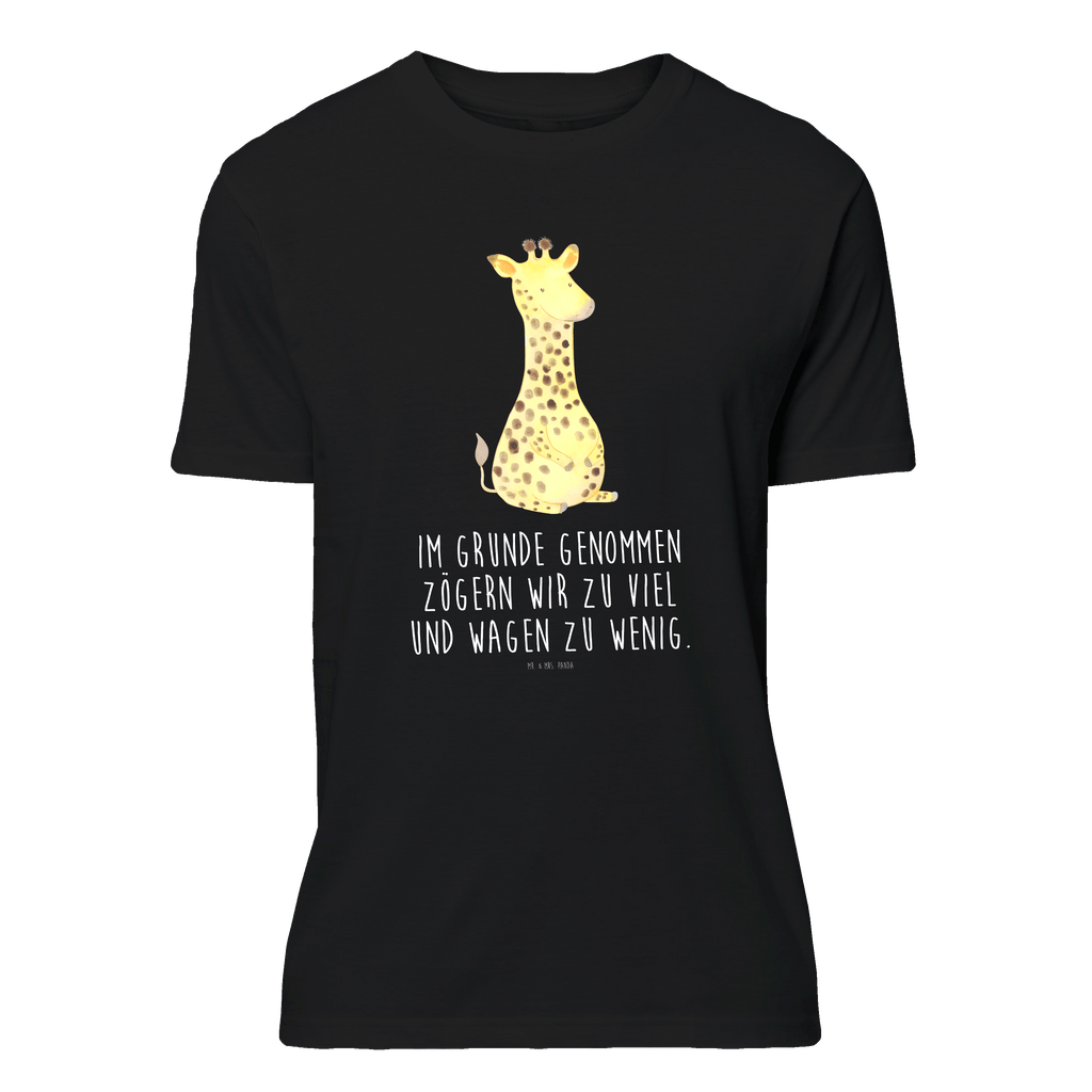 T-Shirt Standard Giraffe Zufrieden T-Shirt, Shirt, Tshirt, Lustiges T-Shirt, T-Shirt mit Spruch, Party, Junggesellenabschied, Jubiläum, Geburstag, Herrn, Damen, Männer, Frauen, Schlafshirt, Nachthemd, Sprüche, Afrika, Wildtiere, Giraffe, Zufrieden, Glück, Abenteuer