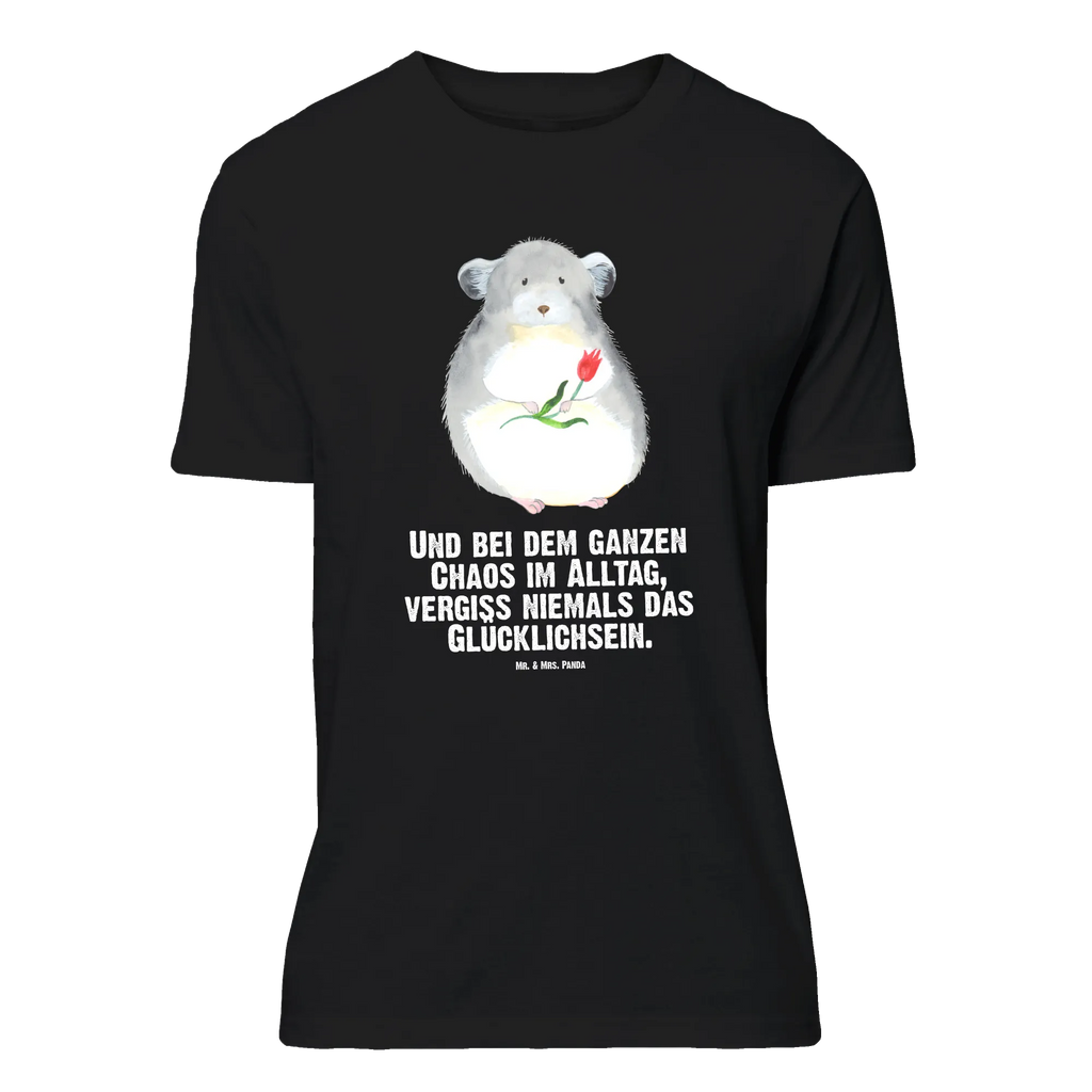 T-Shirt Standard Chinchilla Blume T-Shirt, Shirt, Tshirt, Lustiges T-Shirt, T-Shirt mit Spruch, Party, Junggesellenabschied, Jubiläum, Geburstag, Herrn, Damen, Männer, Frauen, Schlafshirt, Nachthemd, Sprüche, Tiermotive, Gute Laune, lustige Sprüche, Tiere, Chinchilla, Chinchillas, Liebeskummer, Kummer, Depressionen, traurig sein, Chaos, Glücklichsein, Büro, Büroalltag