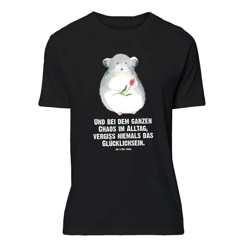 T-Shirt Standard Chinchilla Blume T-Shirt, Shirt, Tshirt, Lustiges T-Shirt, T-Shirt mit Spruch, Party, Junggesellenabschied, Jubiläum, Geburstag, Herrn, Damen, Männer, Frauen, Schlafshirt, Nachthemd, Sprüche, Tiermotive, Gute Laune, lustige Sprüche, Tiere, Chinchilla, Chinchillas, Liebeskummer, Kummer, Depressionen, traurig sein, Chaos, Glücklichsein, Büro, Büroalltag