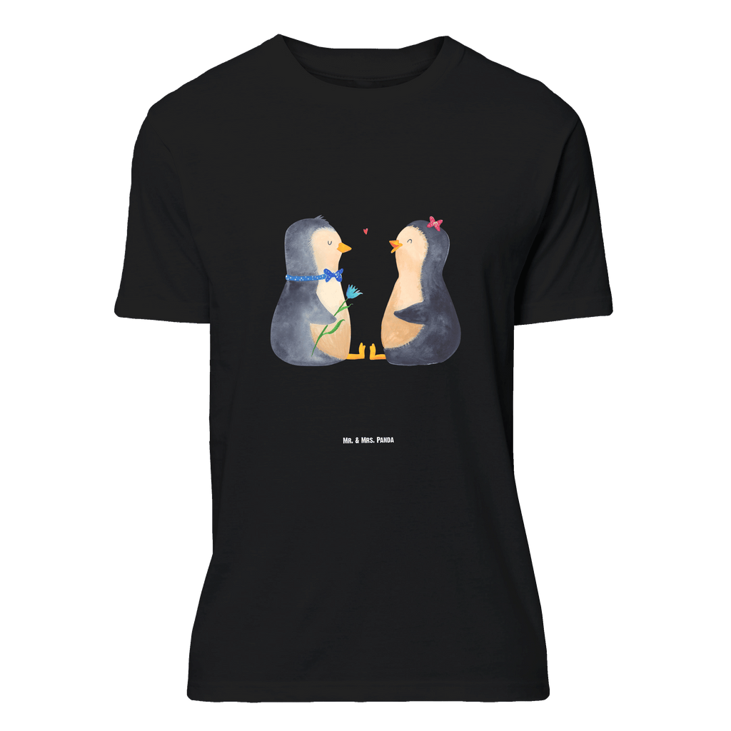 T-Shirt Standard Pinguin Pärchen T-Shirt, Shirt, Tshirt, Lustiges T-Shirt, T-Shirt mit Spruch, Party, Junggesellenabschied, Jubiläum, Geburstag, Herrn, Damen, Männer, Frauen, Schlafshirt, Nachthemd, Sprüche, Pinguin, Pinguine, Liebe, Liebespaar, Liebesbeweis, Liebesgeschenk, Verlobung, Jahrestag, Hochzeitstag, Hochzeit, Hochzeitsgeschenk, große Liebe, Traumpaar