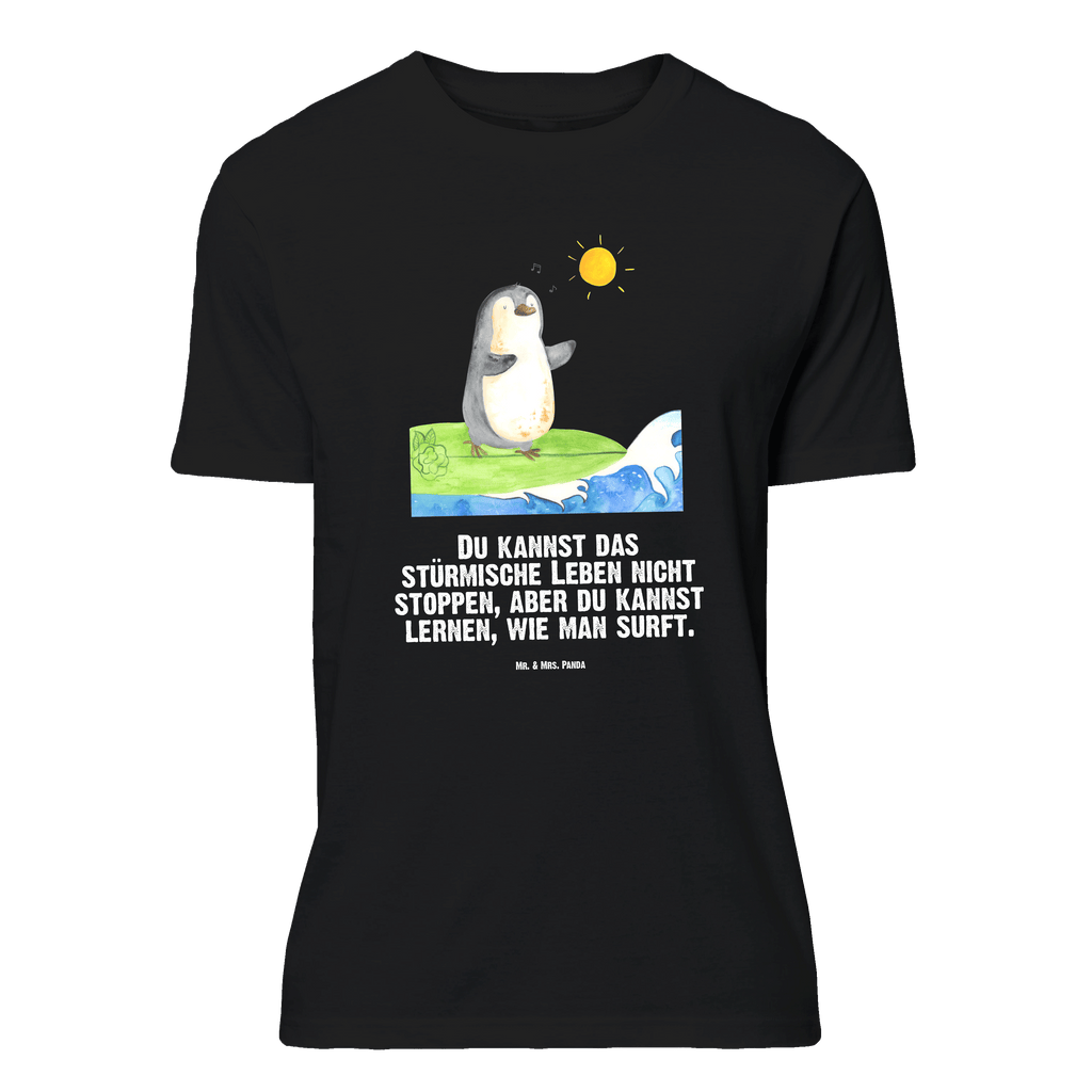 T-Shirt Standard Pinguin Surfer T-Shirt, Shirt, Tshirt, Lustiges T-Shirt, T-Shirt mit Spruch, Party, Junggesellenabschied, Jubiläum, Geburstag, Herrn, Damen, Männer, Frauen, Schlafshirt, Nachthemd, Sprüche, Pinguin, Pinguine, surfen, Surfer, Hawaii, Urlaub, Wellen, Wellen reiten, Portugal