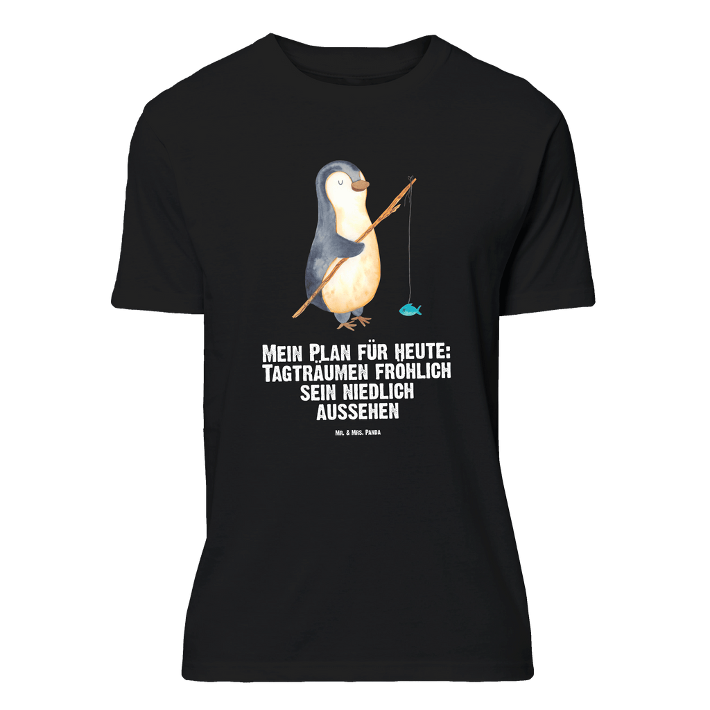 T-Shirt Standard Pinguin Angler T-Shirt, Shirt, Tshirt, Lustiges T-Shirt, T-Shirt mit Spruch, Party, Junggesellenabschied, Jubiläum, Geburstag, Herrn, Damen, Männer, Frauen, Schlafshirt, Nachthemd, Sprüche, Pinguin, Pinguine, Angeln, Angler, Tagträume, Hobby, Plan, Planer, Tagesplan, Neustart, Motivation, Geschenk, Freundinnen, Geschenkidee, Urlaub, Wochenende