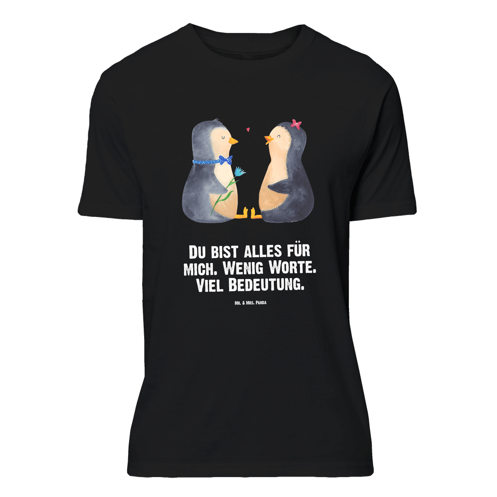 T-Shirt Standard Pinguin Pärchen T-Shirt, Shirt, Tshirt, Lustiges T-Shirt, T-Shirt mit Spruch, Party, Junggesellenabschied, Jubiläum, Geburstag, Herrn, Damen, Männer, Frauen, Schlafshirt, Nachthemd, Sprüche, Pinguin, Pinguine, Liebe, Liebespaar, Liebesbeweis, Liebesgeschenk, Verlobung, Jahrestag, Hochzeitstag, Hochzeit, Hochzeitsgeschenk, große Liebe, Traumpaar