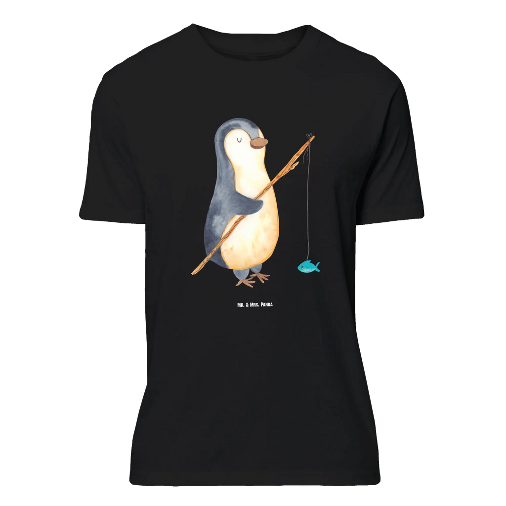 T-Shirt Standard Pinguin Angler T-Shirt, Shirt, Tshirt, Lustiges T-Shirt, T-Shirt mit Spruch, Party, Junggesellenabschied, Jubiläum, Geburstag, Herrn, Damen, Männer, Frauen, Schlafshirt, Nachthemd, Sprüche, Pinguin, Pinguine, Angeln, Angler, Tagträume, Hobby, Plan, Planer, Tagesplan, Neustart, Motivation, Geschenk, Freundinnen, Geschenkidee, Urlaub, Wochenende