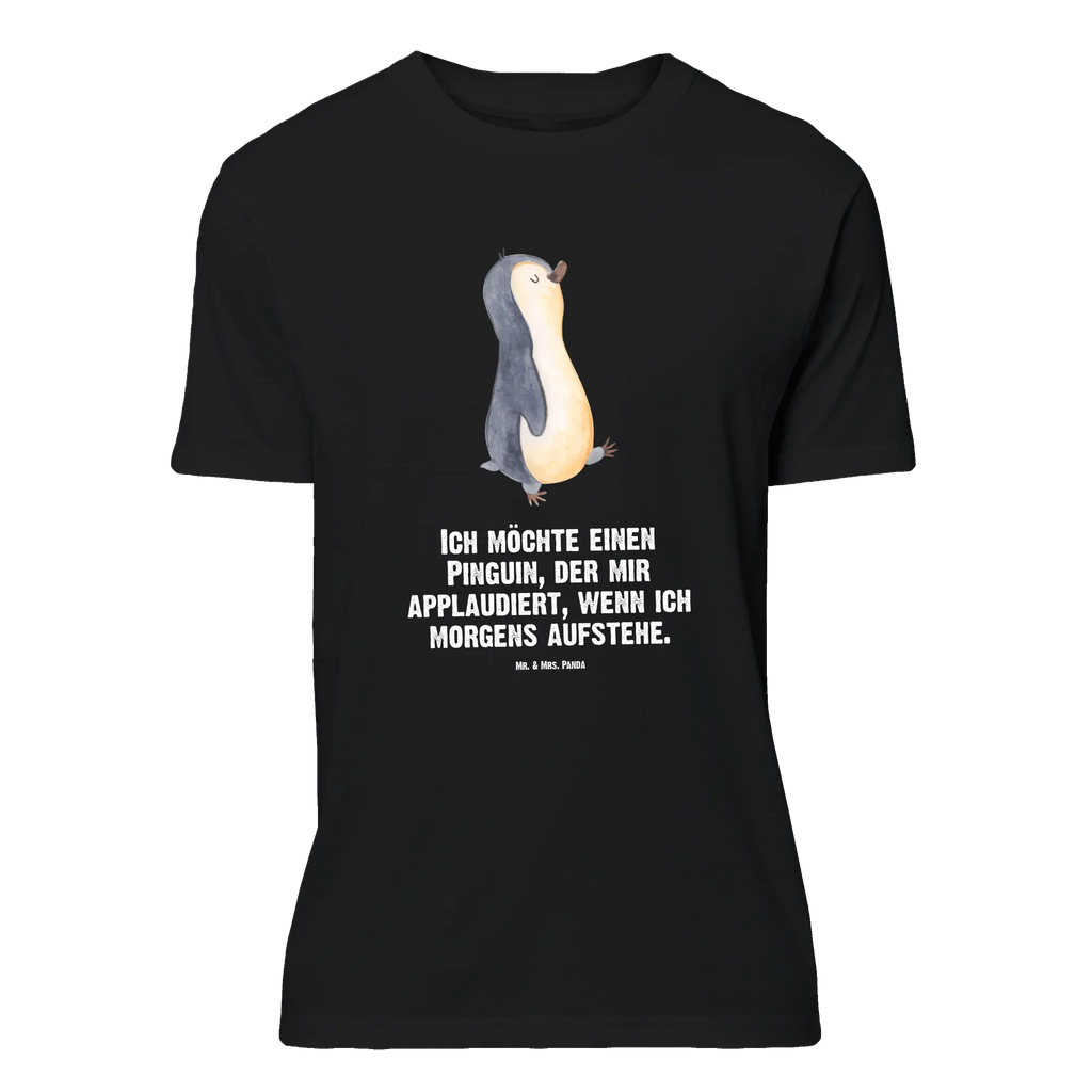 T-Shirt Standard Pinguin marschierend T-Shirt, Shirt, Tshirt, Lustiges T-Shirt, T-Shirt mit Spruch, Party, Junggesellenabschied, Jubiläum, Geburstag, Herrn, Damen, Männer, Frauen, Schlafshirt, Nachthemd, Sprüche, Pinguin, Pinguine, Frühaufsteher, Langschläfer, Bruder, Schwester, Familie