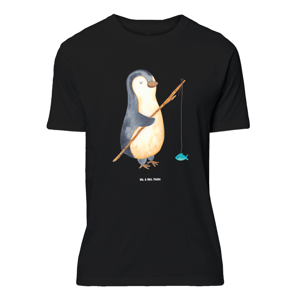 T-Shirt Standard Pinguin Angler T-Shirt, Shirt, Tshirt, Lustiges T-Shirt, T-Shirt mit Spruch, Party, Junggesellenabschied, Jubiläum, Geburstag, Herrn, Damen, Männer, Frauen, Schlafshirt, Nachthemd, Sprüche, Pinguin, Pinguine, Angeln, Angler, Tagträume, Hobby, Plan, Planer, Tagesplan, Neustart, Motivation, Geschenk, Freundinnen, Geschenkidee, Urlaub, Wochenende