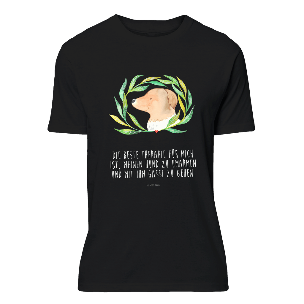 T-Shirt Standard Hund Blumen T-Shirt, Shirt, Tshirt, Lustiges T-Shirt, T-Shirt mit Spruch, Party, Junggesellenabschied, Jubiläum, Geburstag, Herrn, Damen, Männer, Frauen, Schlafshirt, Nachthemd, Sprüche, Hund, Hundemotiv, Haustier, Hunderasse, Tierliebhaber, Hundebesitzer, Ranke, Therapie, Selbsttherapie, Hundeliebe, Hundeglück, Hunde