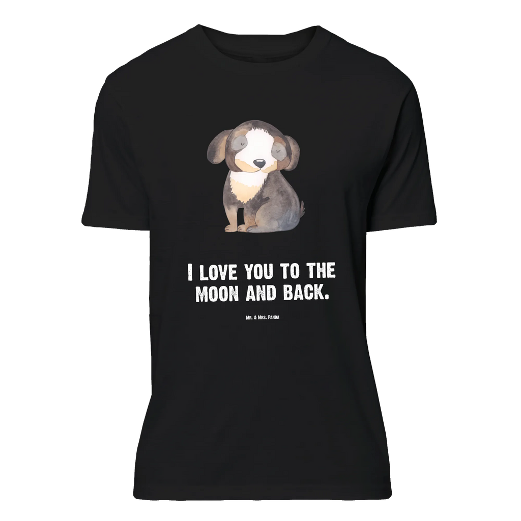 T-Shirt Standard Hund entspannt T-Shirt, Shirt, Tshirt, Lustiges T-Shirt, T-Shirt mit Spruch, Party, Junggesellenabschied, Jubiläum, Geburstag, Herrn, Damen, Männer, Frauen, Schlafshirt, Nachthemd, Sprüche, Hund, Hundemotiv, Haustier, Hunderasse, Tierliebhaber, Hundebesitzer, schwarzer Hund, Hundeliebe, Liebe, Hundeglück